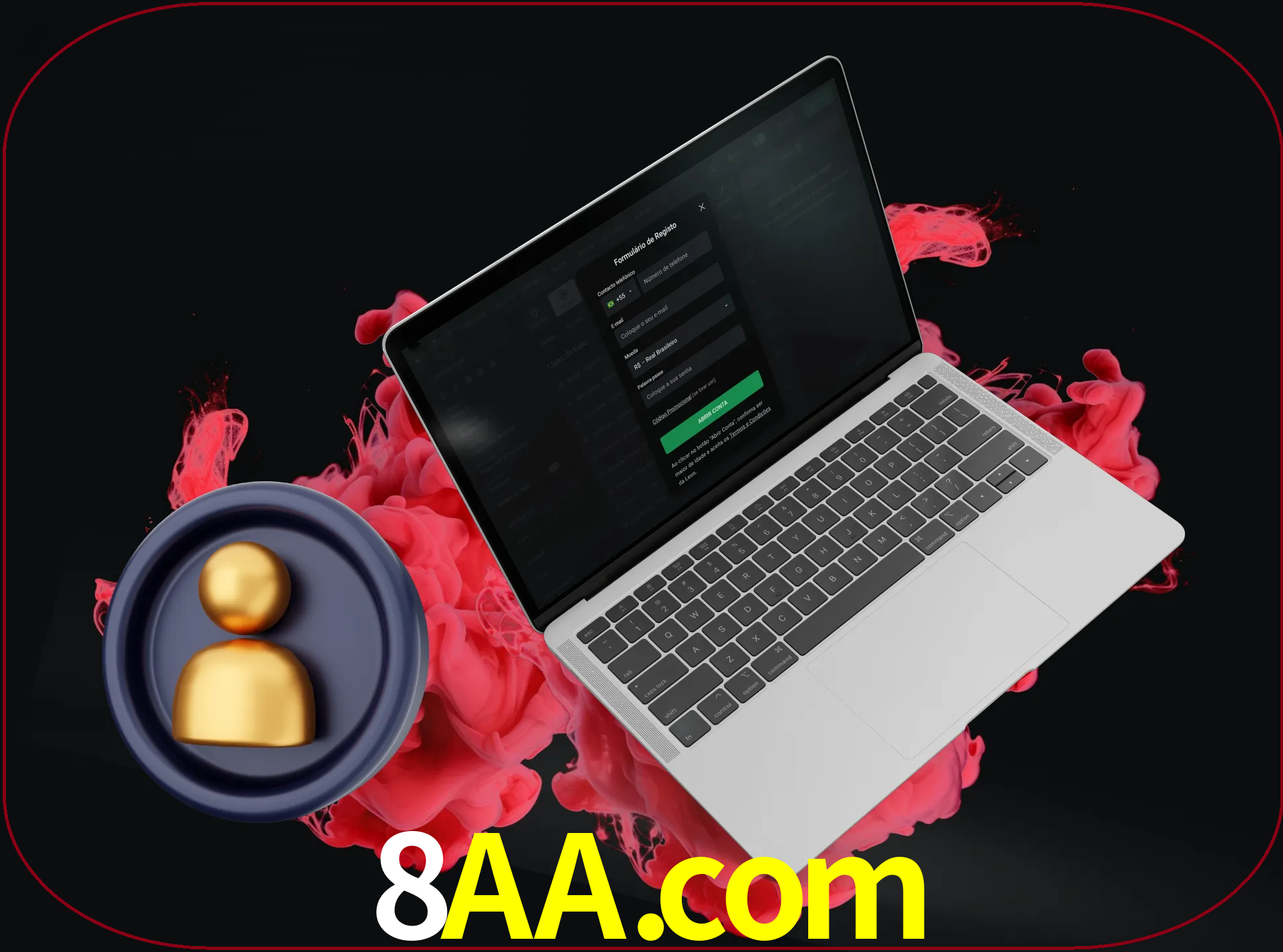 No cabeçalho do site 8aa, clique no botão que o levará a um formulário especial onde terá de introduzir as suas informações actuais.